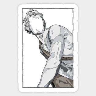 David - Faceless Colored Sticker